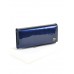 Женский лаковый кошелек Gold W0807 dark-blue