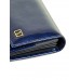 Женский лаковый кошелек Gold W0807 dark-blue