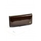 Женский лаковый кошелек Gold W0807 dark-coffee