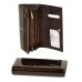 Женский лаковый кошелек Gold W0807 dark-coffee