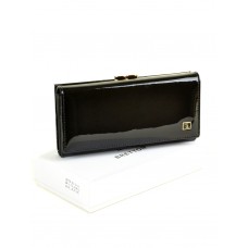 Женский лаковый кошелек Bretton W1 black