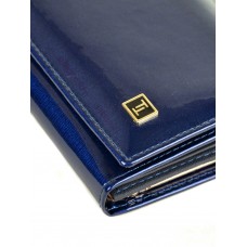 Женский лаковый кошелек Bretton W1 dark-blue