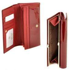 Женский лаковый кошелек Bretton W1 red