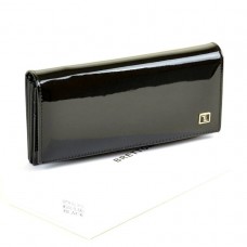 Женский лаковый кошелек Gold W501 black