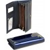 Женский лаковый кошелек Gold W501 dark-blue