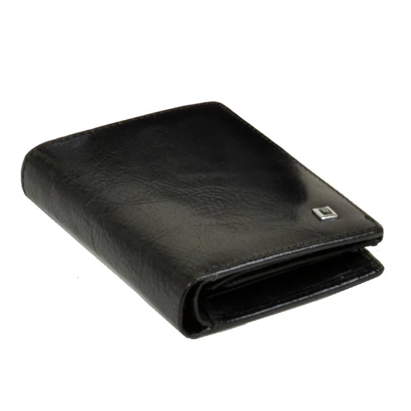 Мужской кожаный кошелек Softina MS-30 black