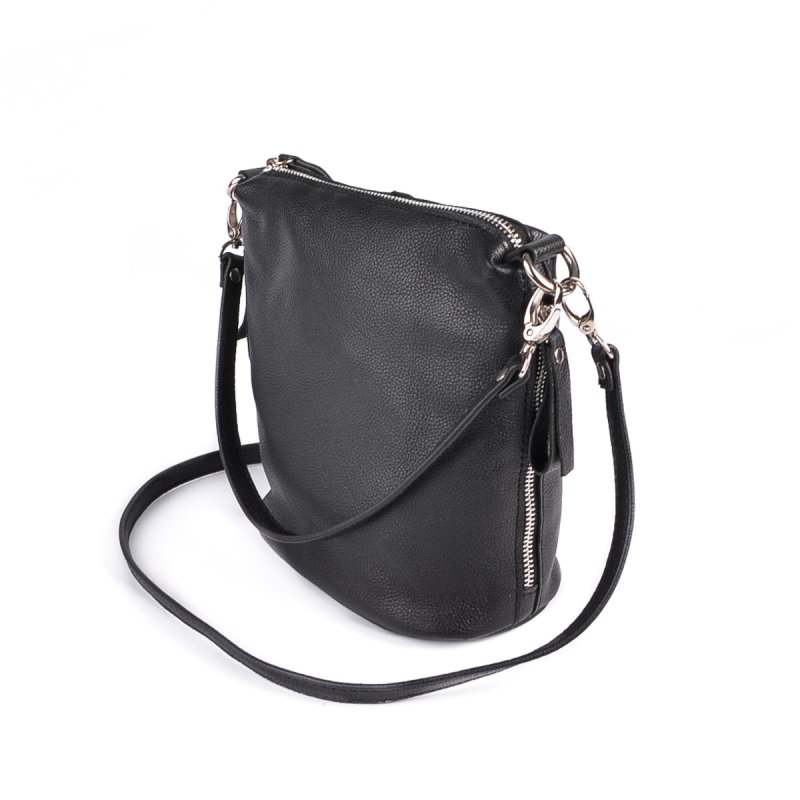 Женская кожаная сумка через плечо М 246 black