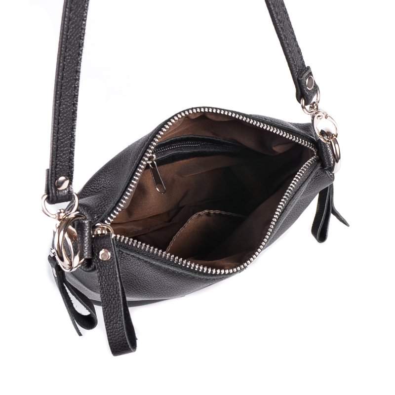 Женская кожаная сумка через плечо М 246 black