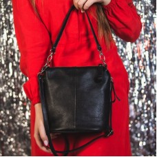 Женская кожаная сумка через плечо М 246 black