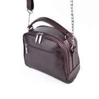 Женская кожаная сумка М198 brown