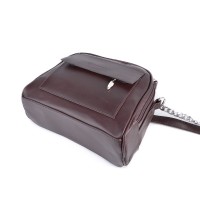 Женская кожаная сумка М198 brown