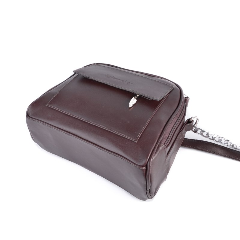 Женская кожаная сумка М198 brown