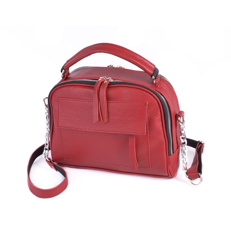 Женская кожаная сумка М198 red