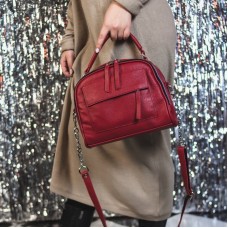 Женская кожаная сумка М198 red