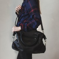 Женская сумка из натуральной кожи М240 black
