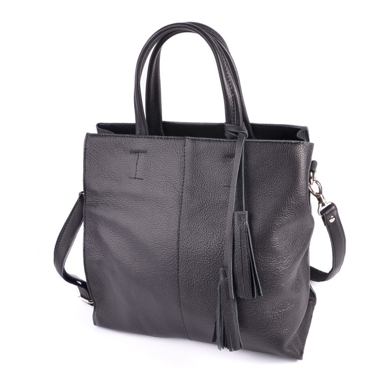 Женская кожаная сумка М243 black