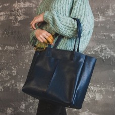 Женская сумка из натуральной кожи М244 blue